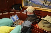 chuck-writing-at-sea